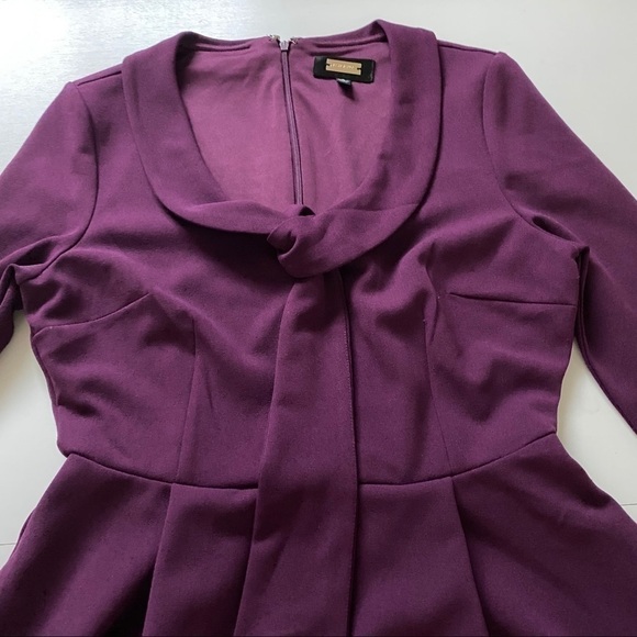 Alexia admor zoey neck tie fit flare dress small - Picture 5 of 9